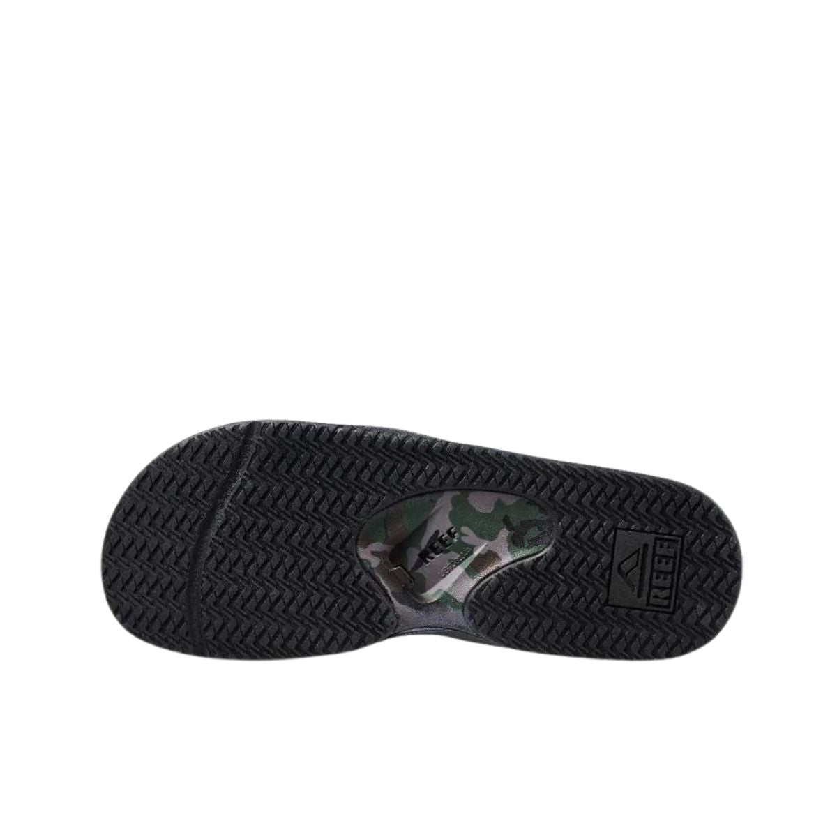 Reef Men's Fanning Slide in Olive Camo