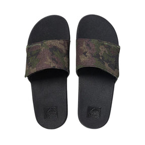 Reef Men's Fanning Slide in Olive Camo