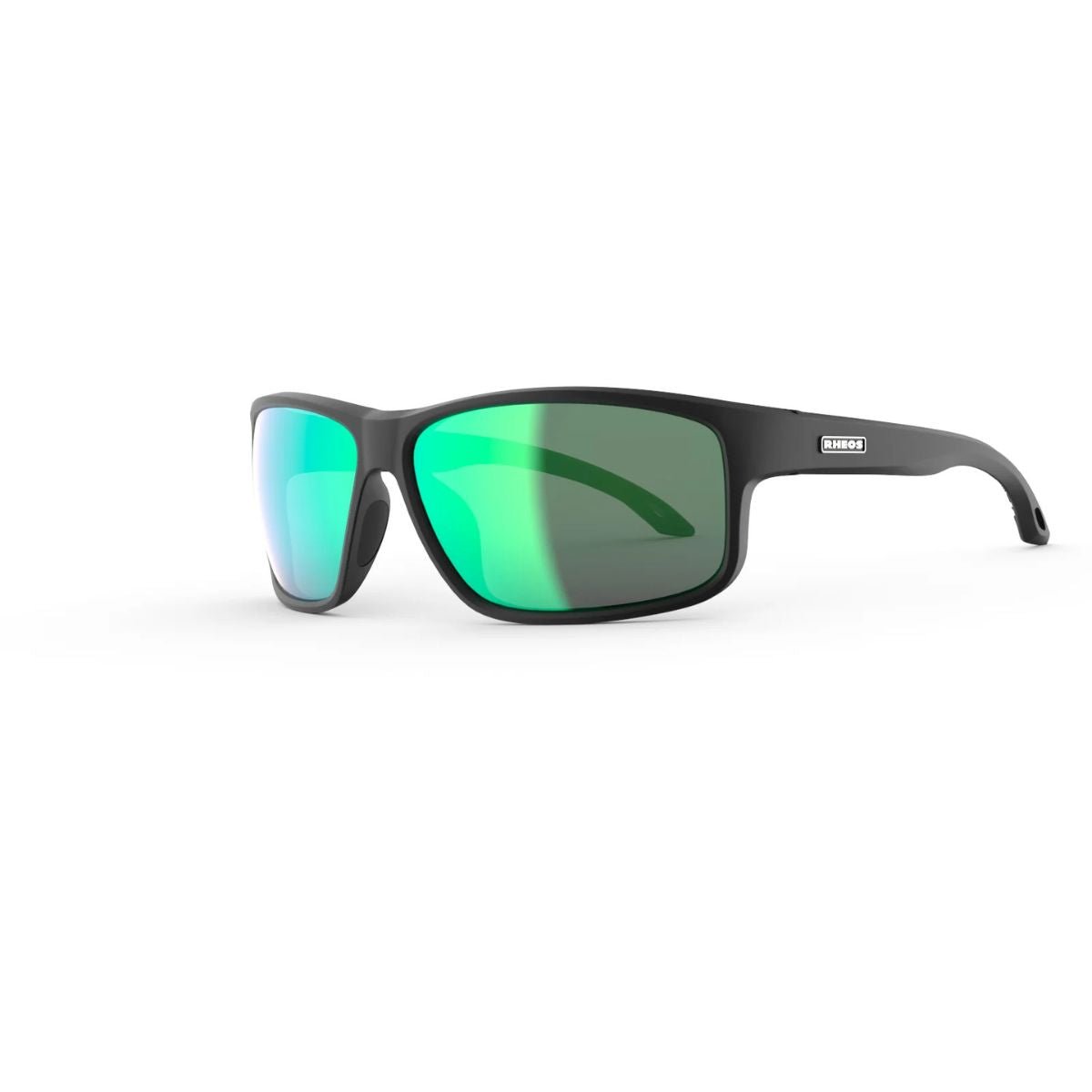 Rheos Eddies Sunglasses in Gunmetal/Emerald - BoardCo