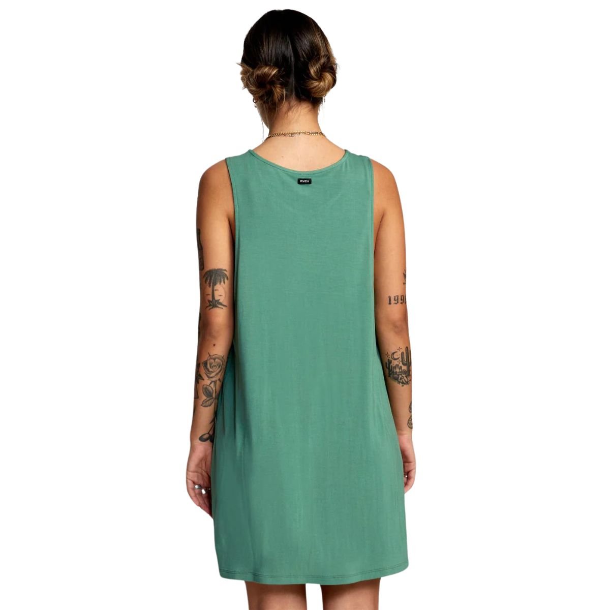 RVCA Eclipse Dress in Green Ivy - BoardCo