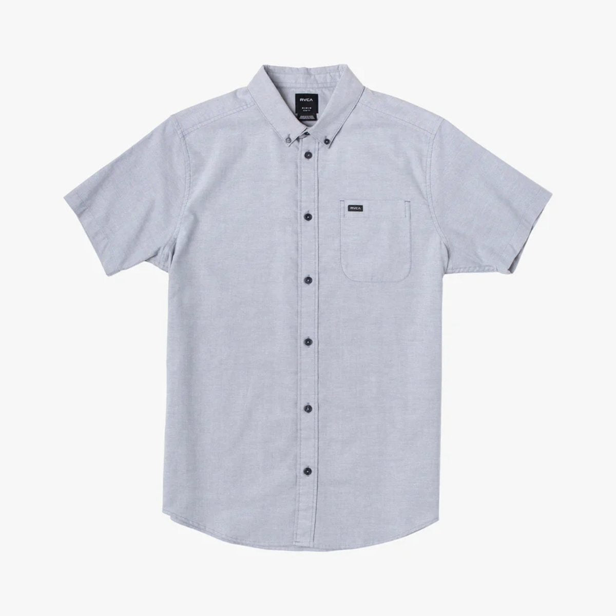 RVCA Thatll Do Stretch Short Sleeve Boy's Woven in Pavement - BoardCo