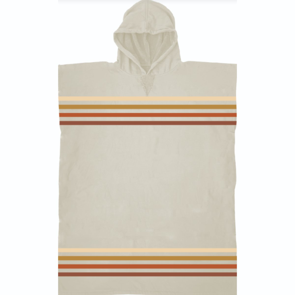 Sand Cloud Border Classic Stripe Poncho Natural - BoardCo