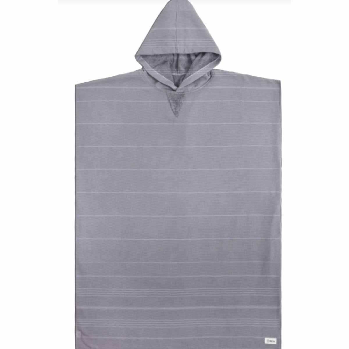 Sand Cloud Classic Stripe Hooded Poncho in Grey - BoardCo