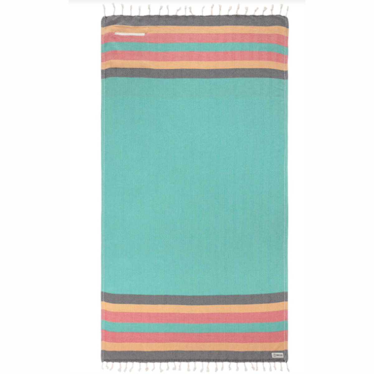 Sand Cloud Rasta Stripe Herringbone with Zip Pocket Towel - BoardCo