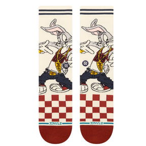 Stance Bugs Crew Socks in Vintage White - BoardCo