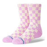 Stance Checkidy Check Kids Socks in Lilac Ice - BoardCo