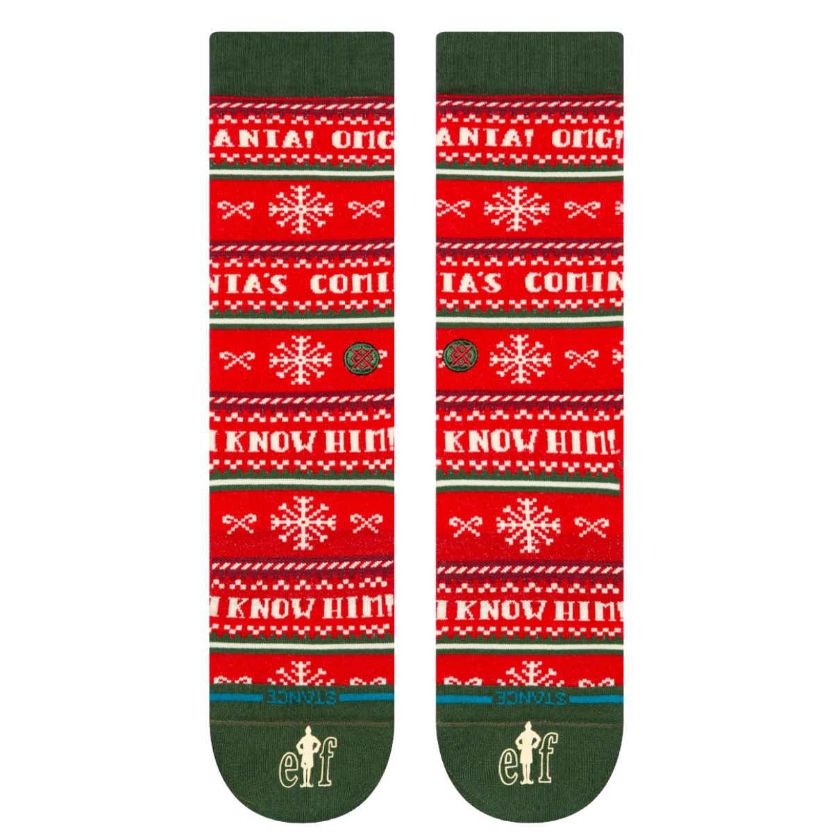 Stance I Know Him Crew Socks in Red - BoardCo