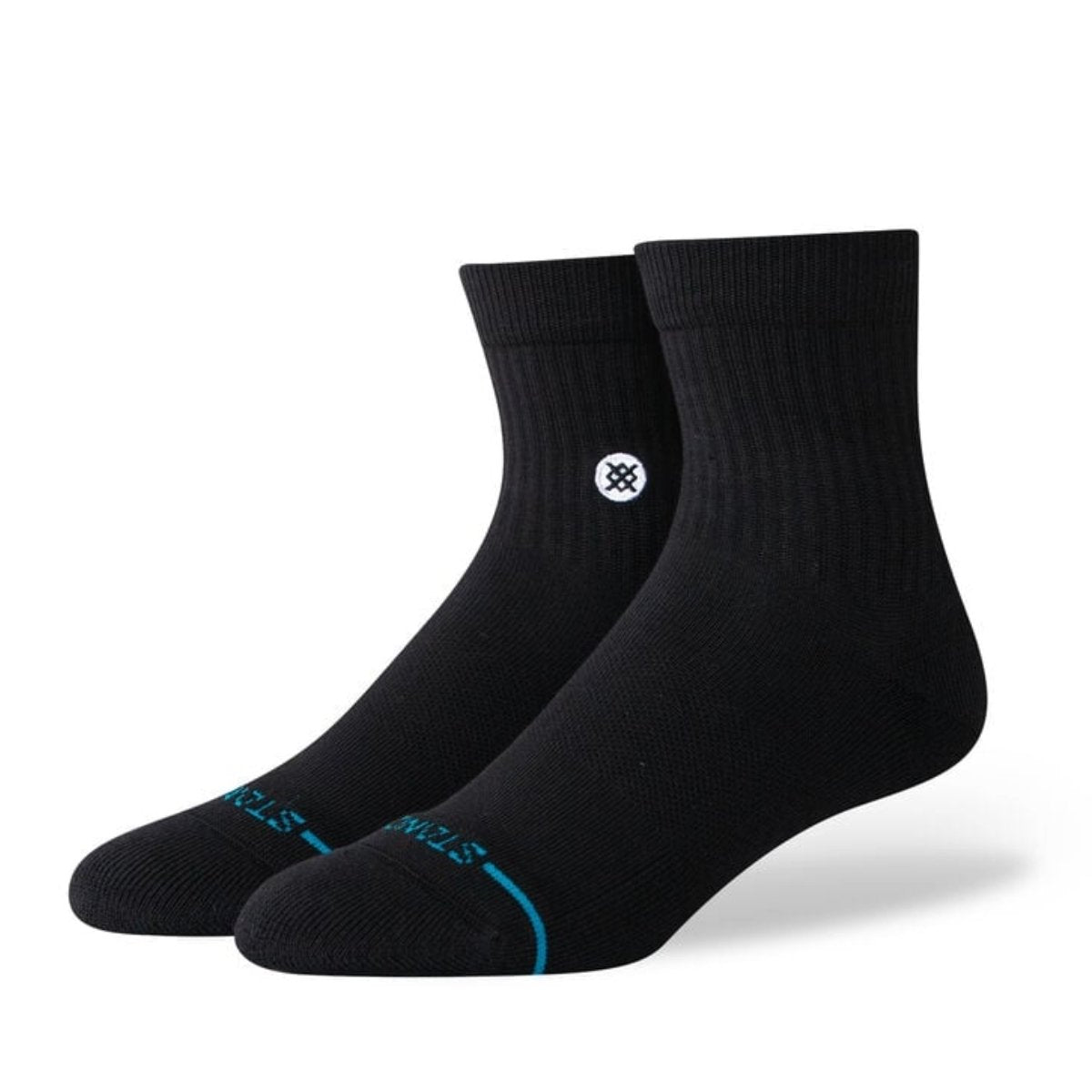 Stance Icon Quarter Socks in Black - BoardCo