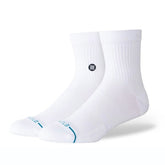 Stance Icon Quarter Socks in White - BoardCo