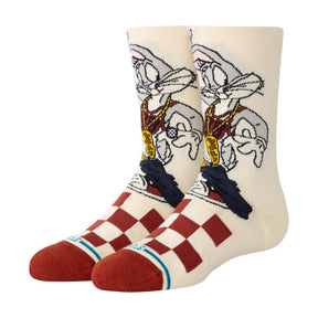 Stance Kid's Bugs Crew Socks in Vintage White - BoardCo