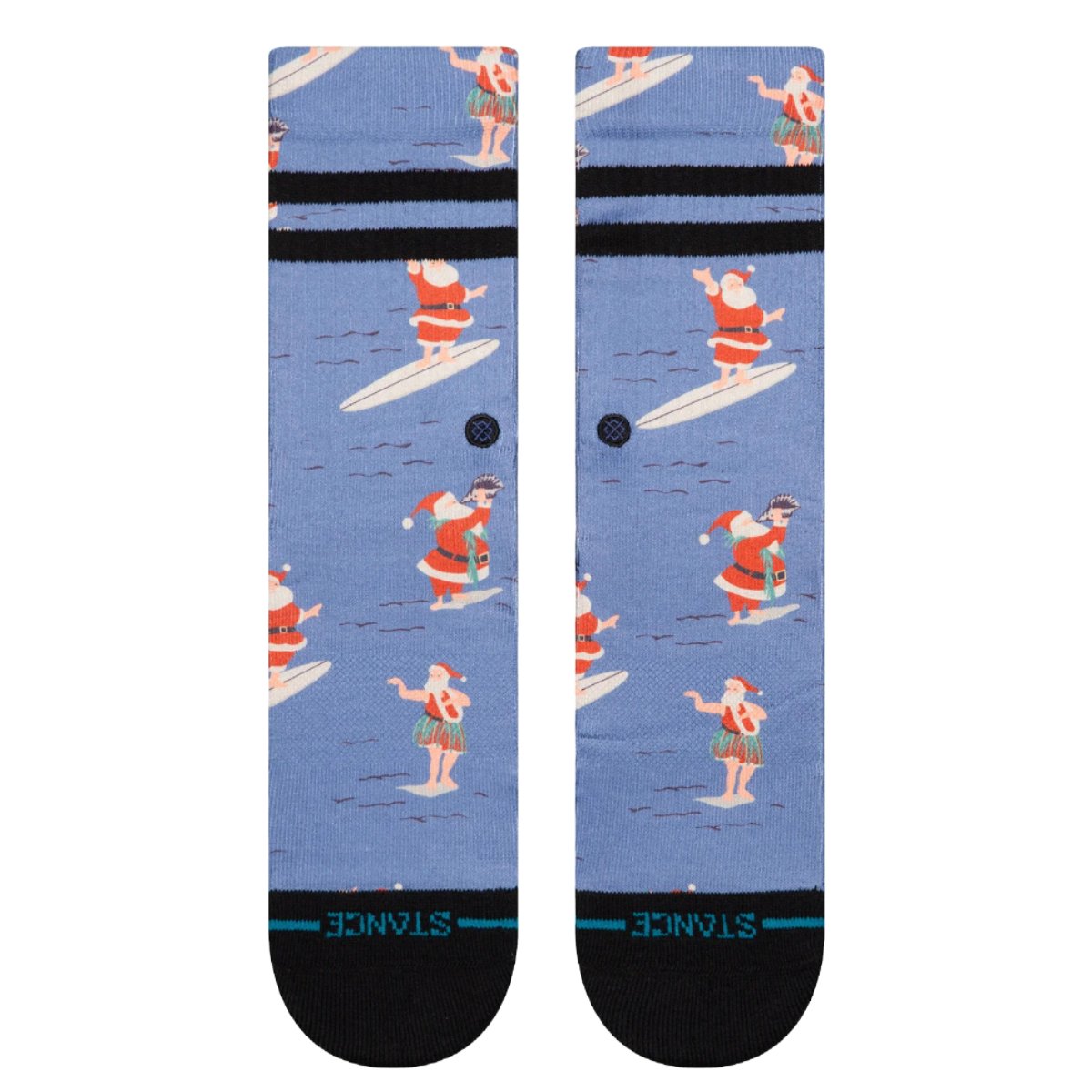 Stance Kid's Surfing Santa Socks in Blue - BoardCo