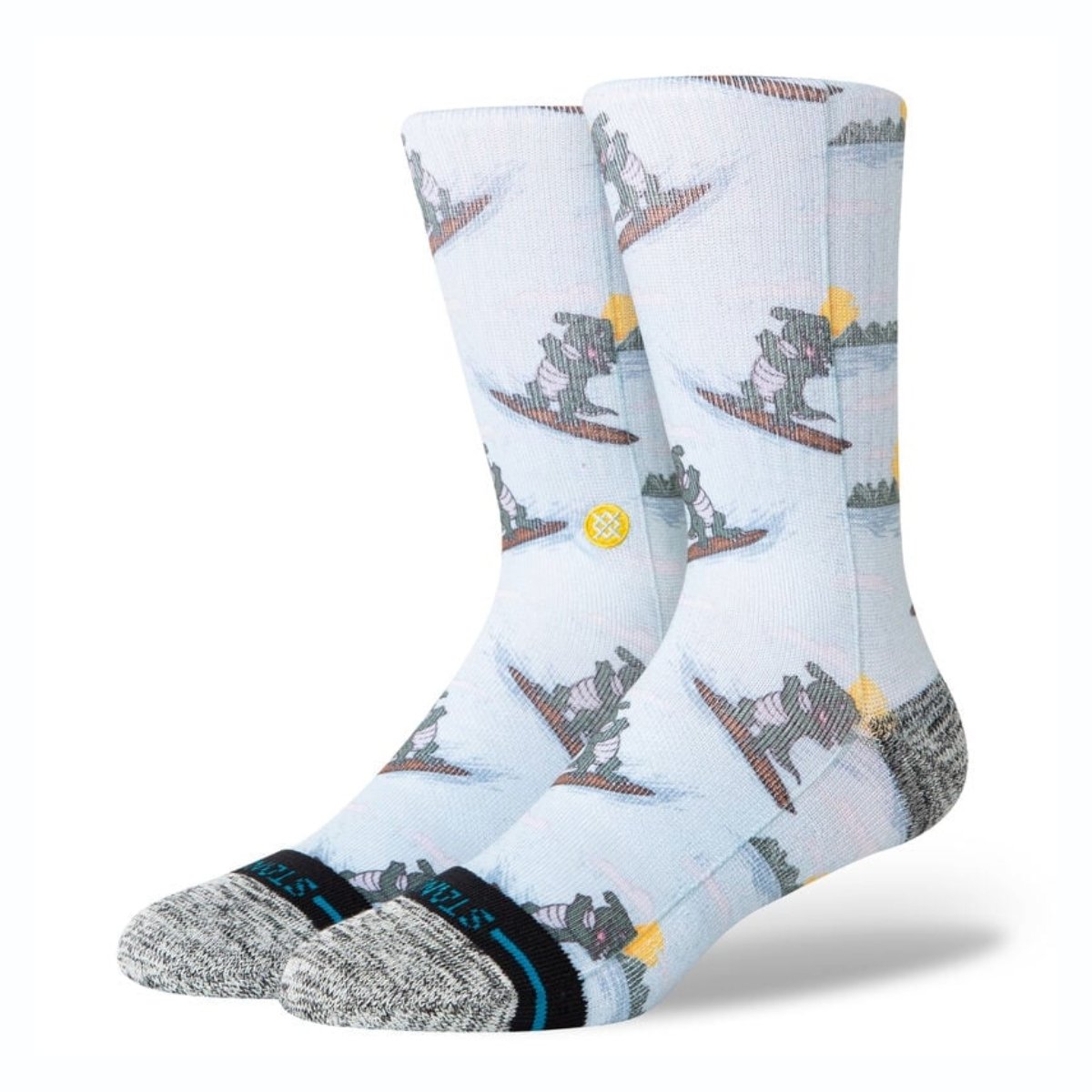 Stance Later Gator Crew Socks in Light Blue - BoardCo