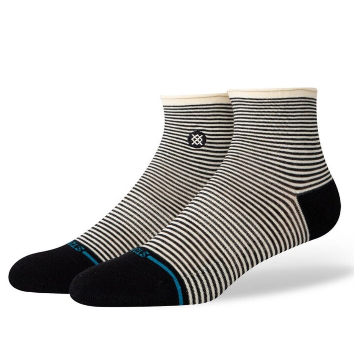 Stance Skelter Quarter Socks in Black - BoardCo