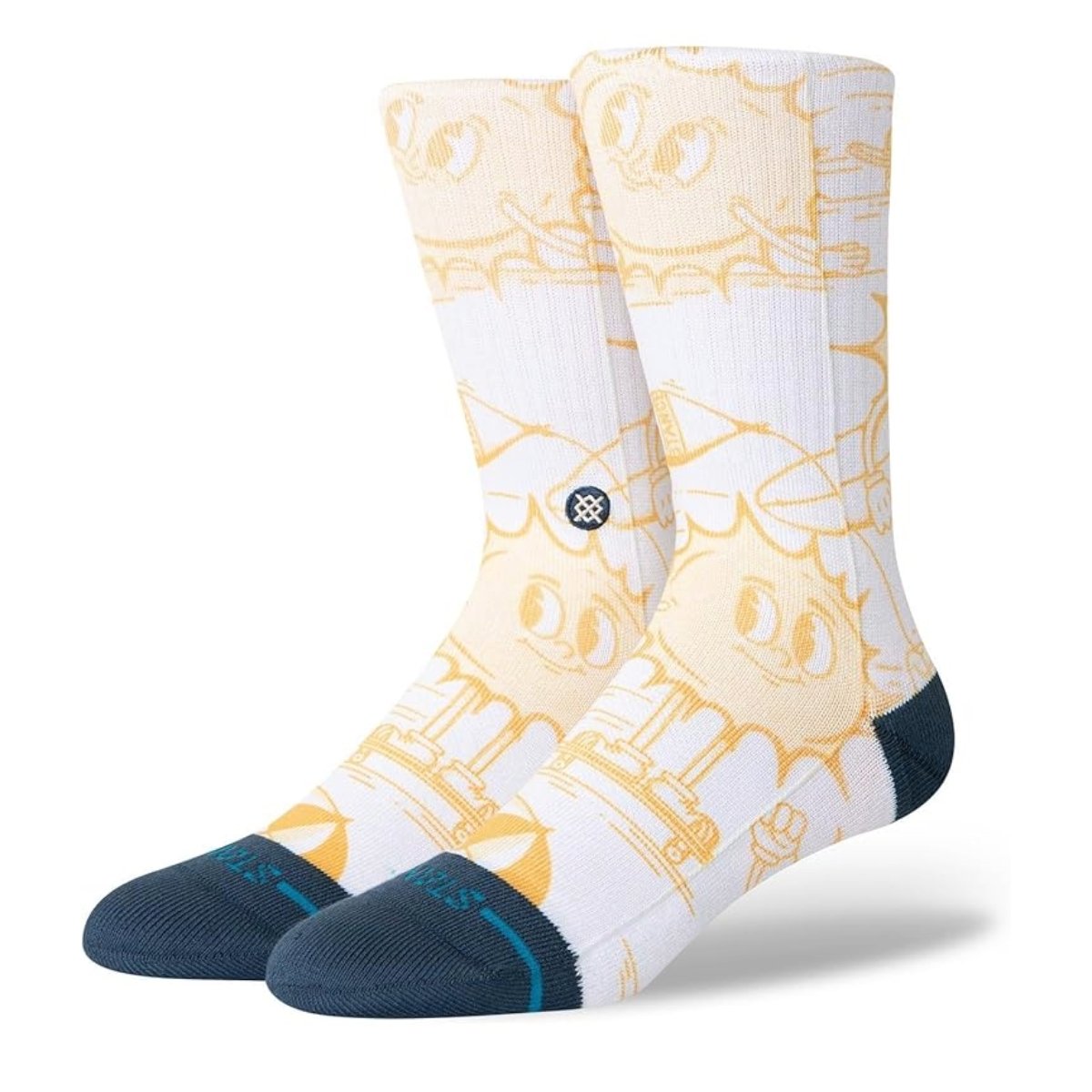 Stance Sonny's Crew Socks in Yellow - BoardCo