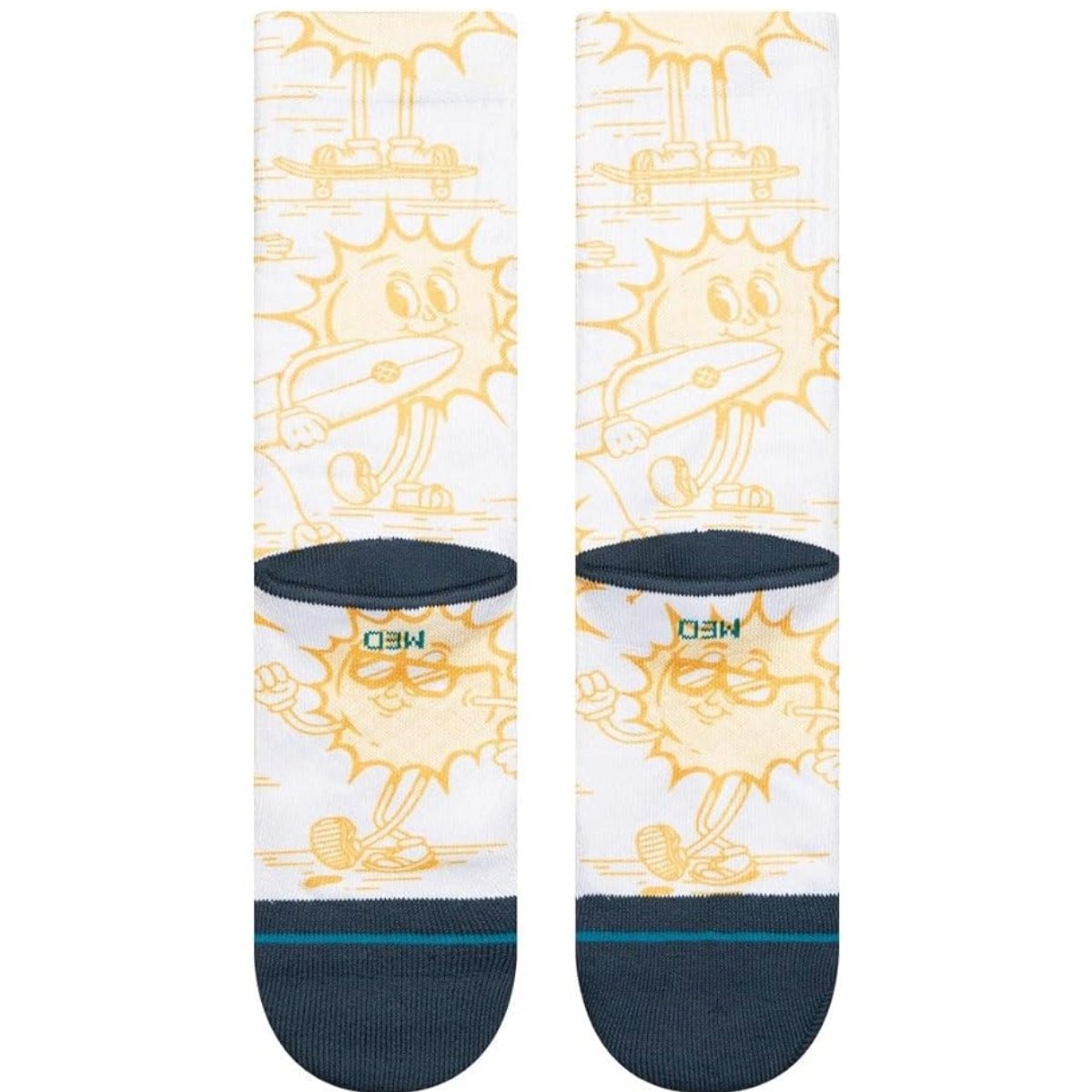 Stance Sonny's Crew Socks in Yellow - BoardCo