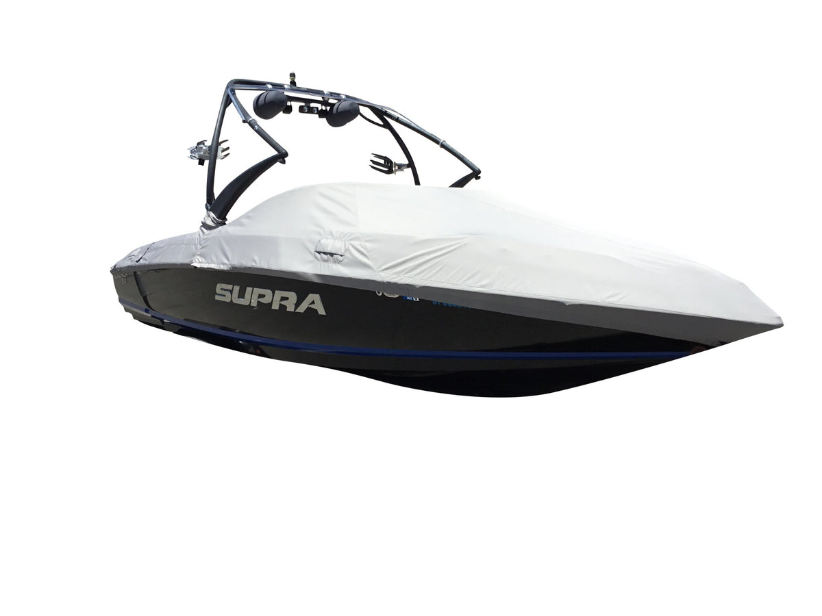 Supra 242 Launch with Progressive Tower Cinch Cover - BoardCo