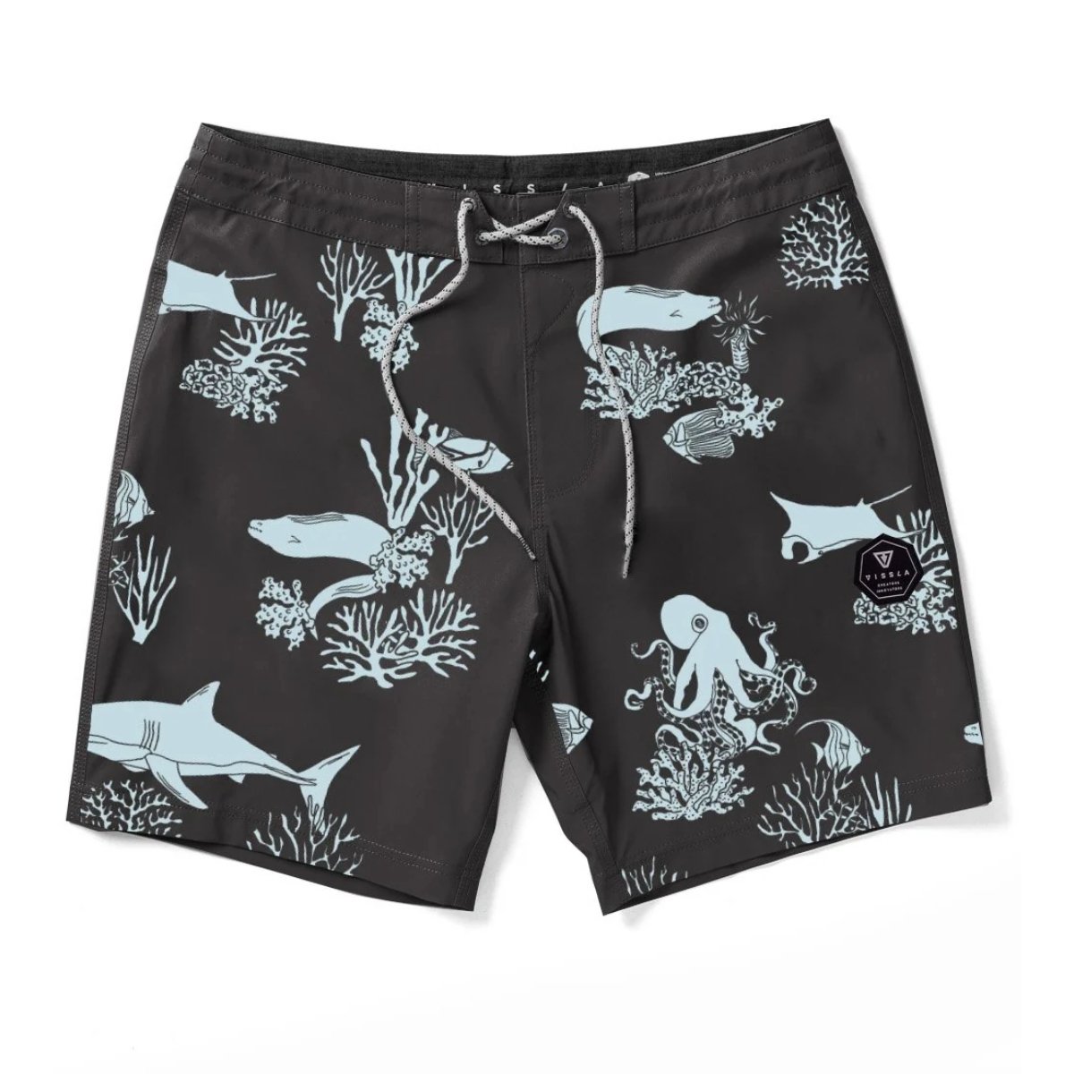 Vissla Mega Lab 13" Kids Boardshort in Phantom - BoardCo