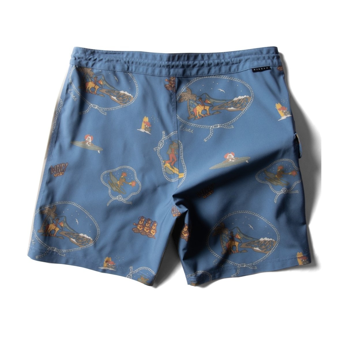 Vissla Soren Wavey West 13" Kids Boardshort in Tidal Blue - BoardCo