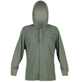 ANETIK Ultra Guide Hooded Long Sleeve in Dark Olive - BoardCo