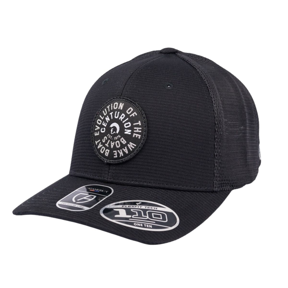 Centurion Boats Spiral Ribbed Trucker Cap in Black