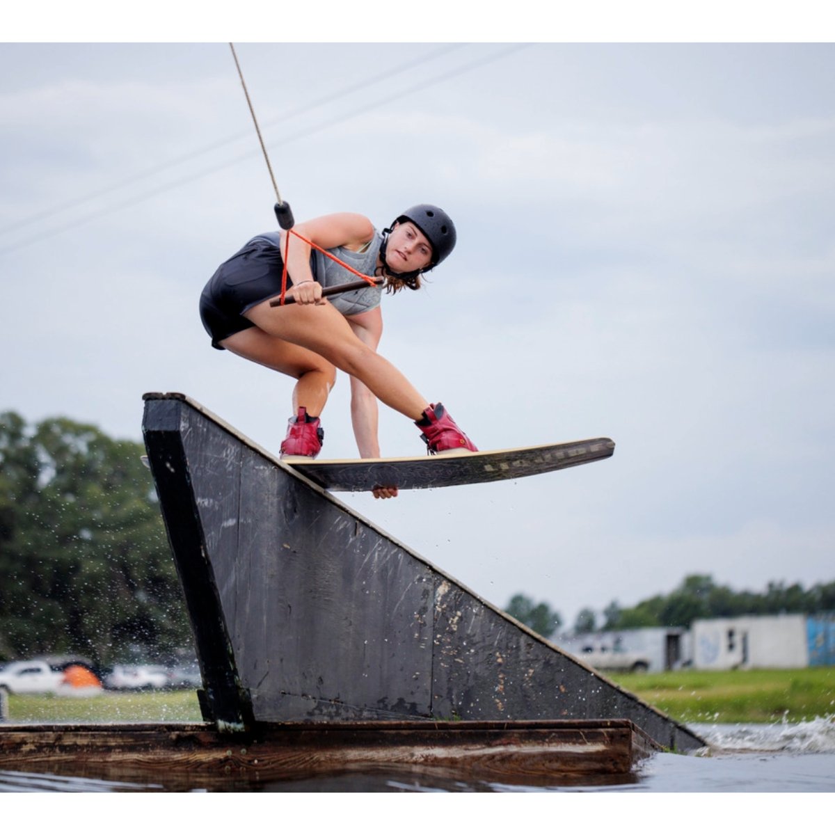 Follow Athena Ladies Comp Wake Vest in Grey - BoardCo