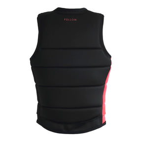 Follow Corp Ladies Comp Wake Vest in Black/Pink - BoardCo