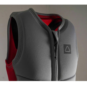 Follow Corp Mens Comp Wake Vest in Light Grey/Red - BoardCo