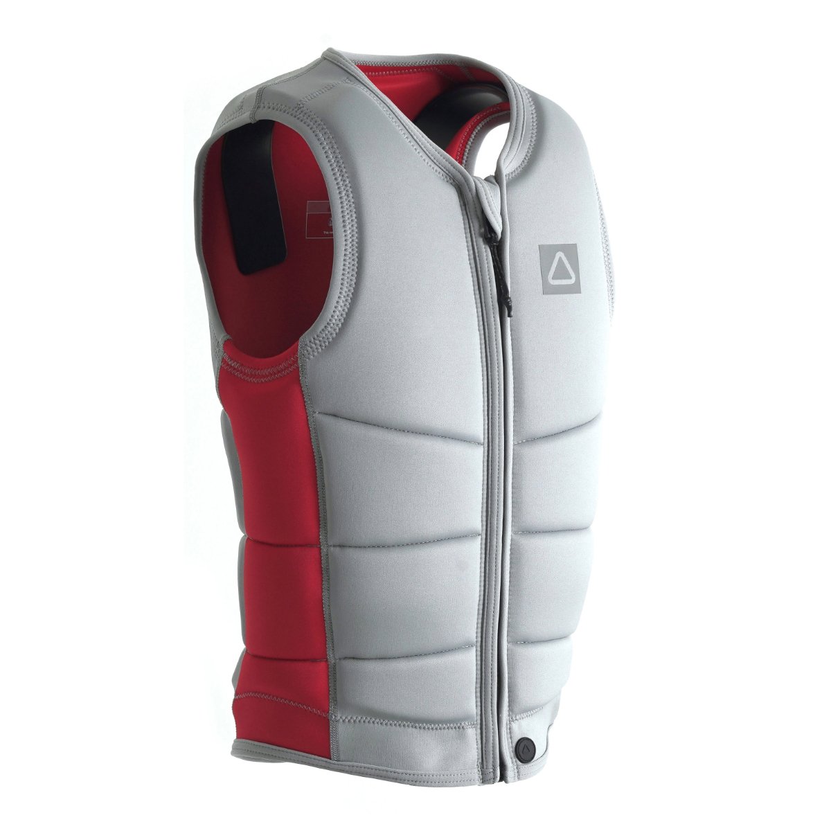 Follow Corp Mens Comp Wake Vest in Light Grey/Red - BoardCo