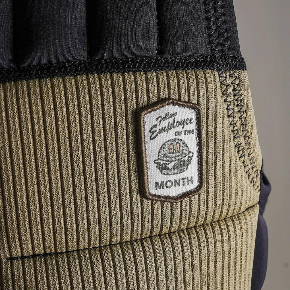 Follow Employee of the Month Comp Wake Vest in Black/Khaki - BoardCo