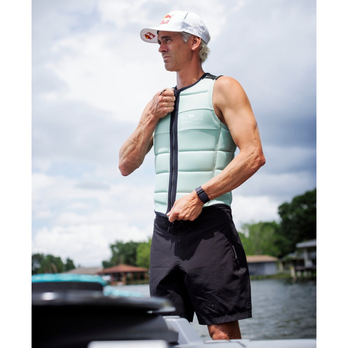 Follow Project One Mens Comp Wake Vest in Mint - BoardCo