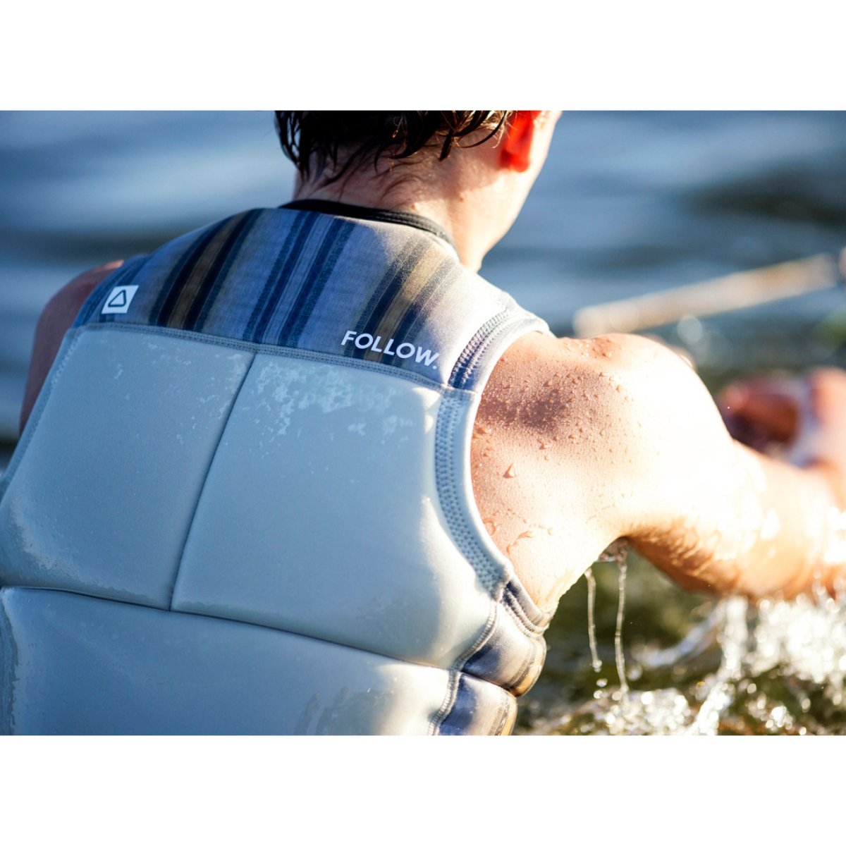 Follow Rarity Comp Wake Vest in Cream - BoardCo