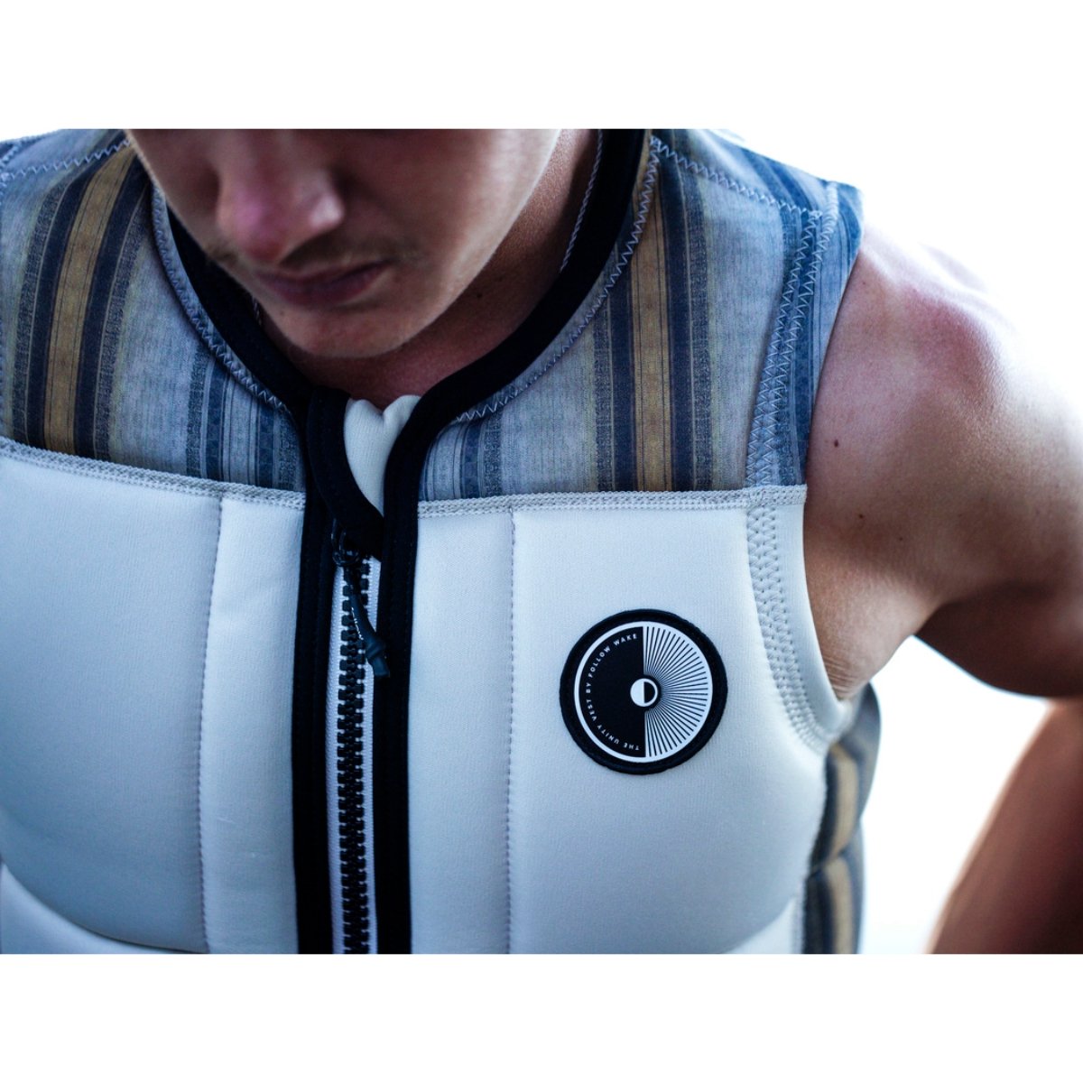 Follow Rarity Comp Wake Vest in Cream - BoardCo