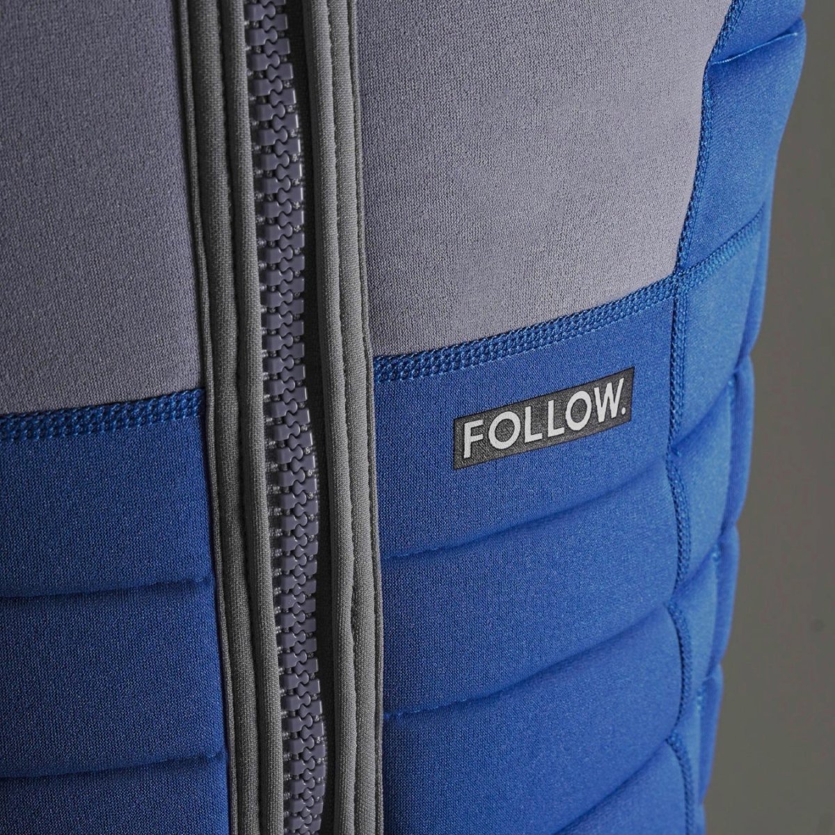 Follow Sovereign Comp Wake Vest in Blue/Grey - BoardCo