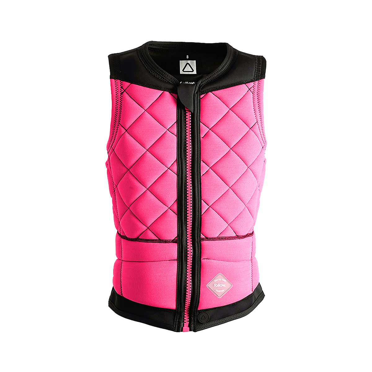 Follow Stow Comp Wake Vest in Black/Pink