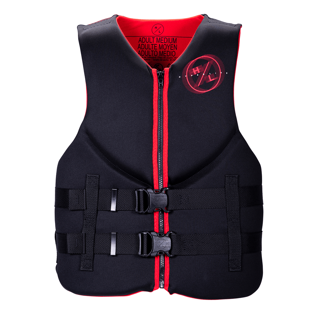 Hyperlite Men's Indy CGA Life Jacket in Black/Red