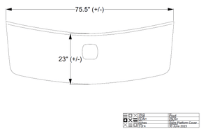 Malibu 25 LSV Swim Platform Cover - BoardCo