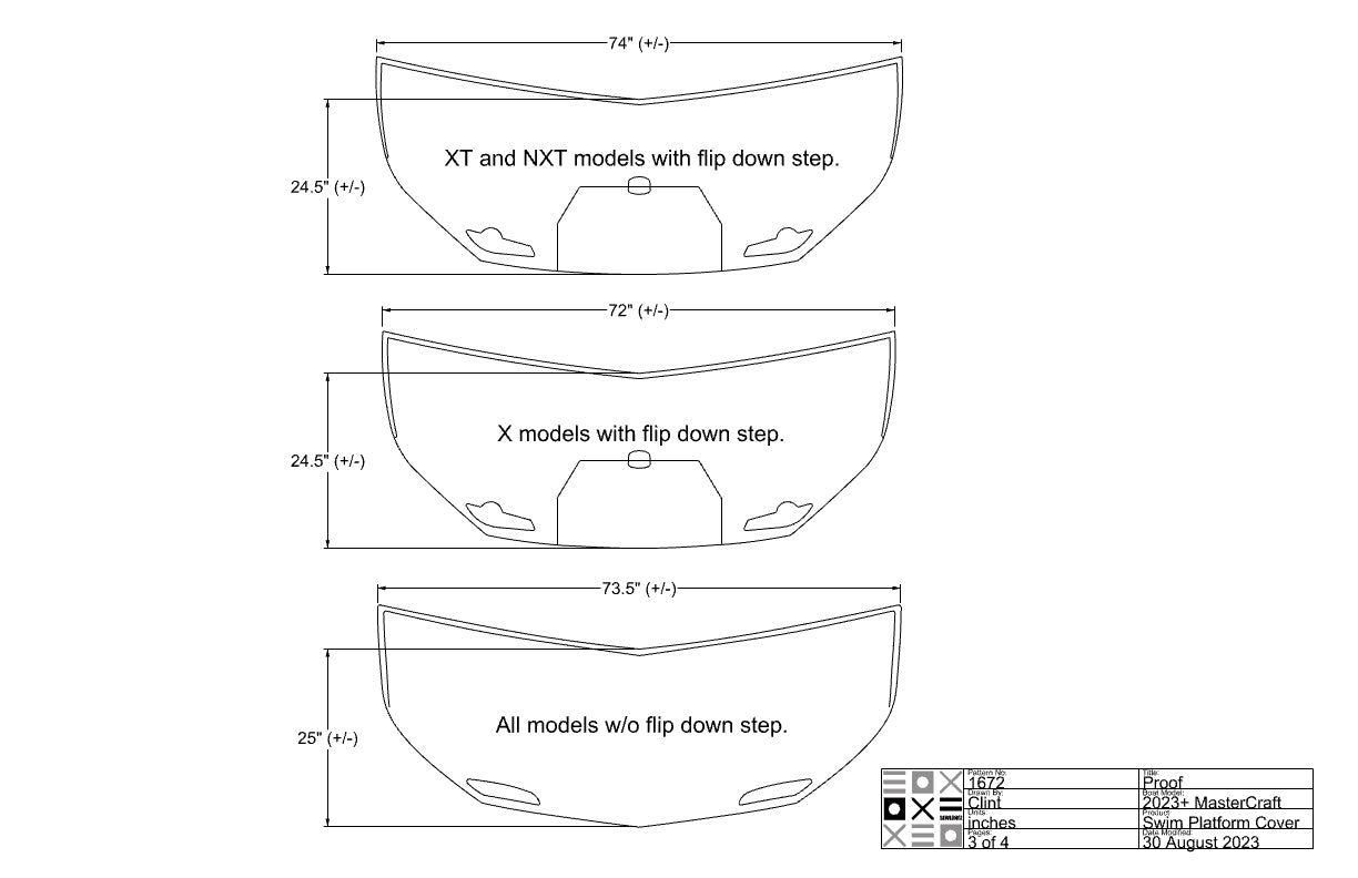 MasterCraft X XT NXT Swim Platform with or without swim step - BoardCo