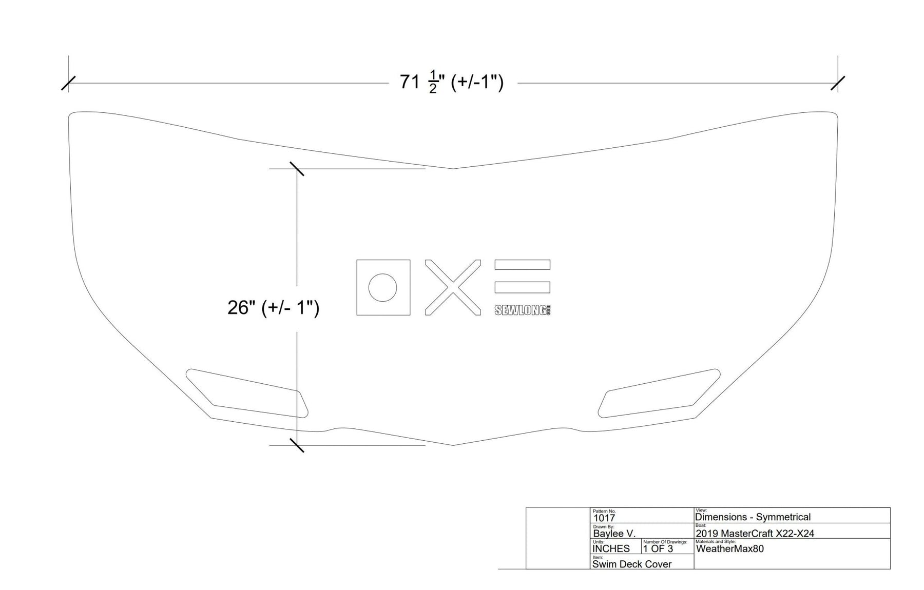 MasterCraft X24 Swim Platform Cover - BoardCo