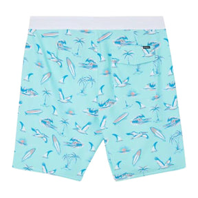 O'Neill Hyperfreak Mysto 20" Boardshorts in Turquoise - BoardCo