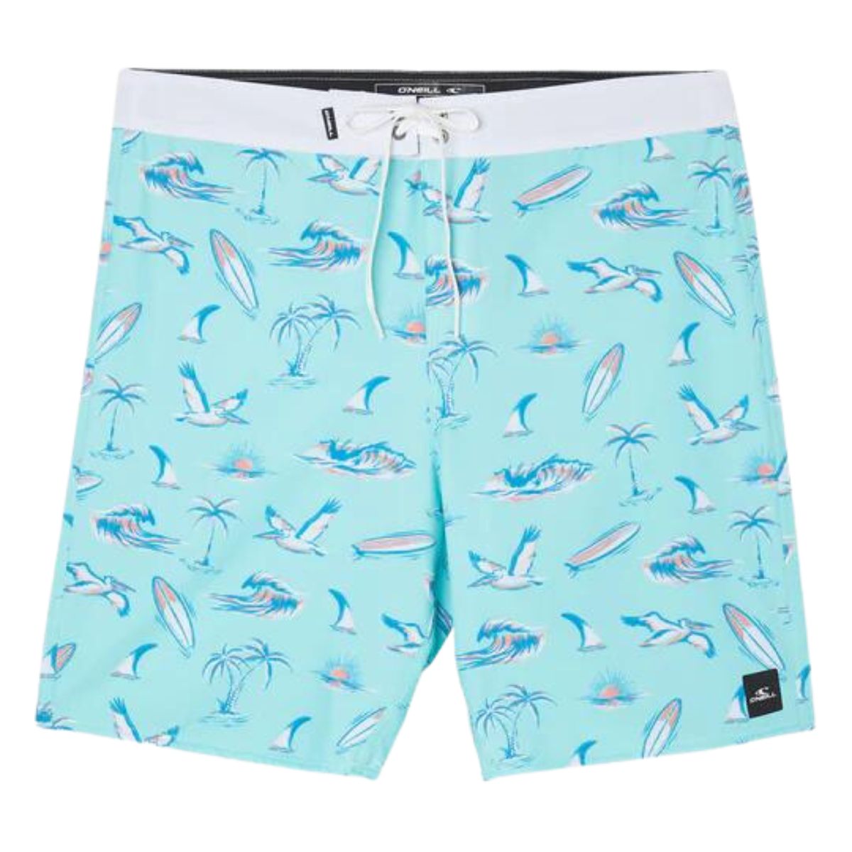 O'Neill Hyperfreak Mysto 20" Boardshorts in Turquoise - BoardCo