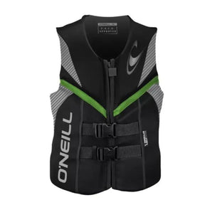 O'Neill Life Vest 2021 Reactor FZ USCG Black/Lunar/Dayglo - BoardCo