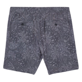 O'Neill Stockton Print E-Waist 18" Hybrid Shorts in Graphite - BoardCo