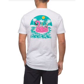 Reef Floaton Men's Tee in Bright White - BoardCo