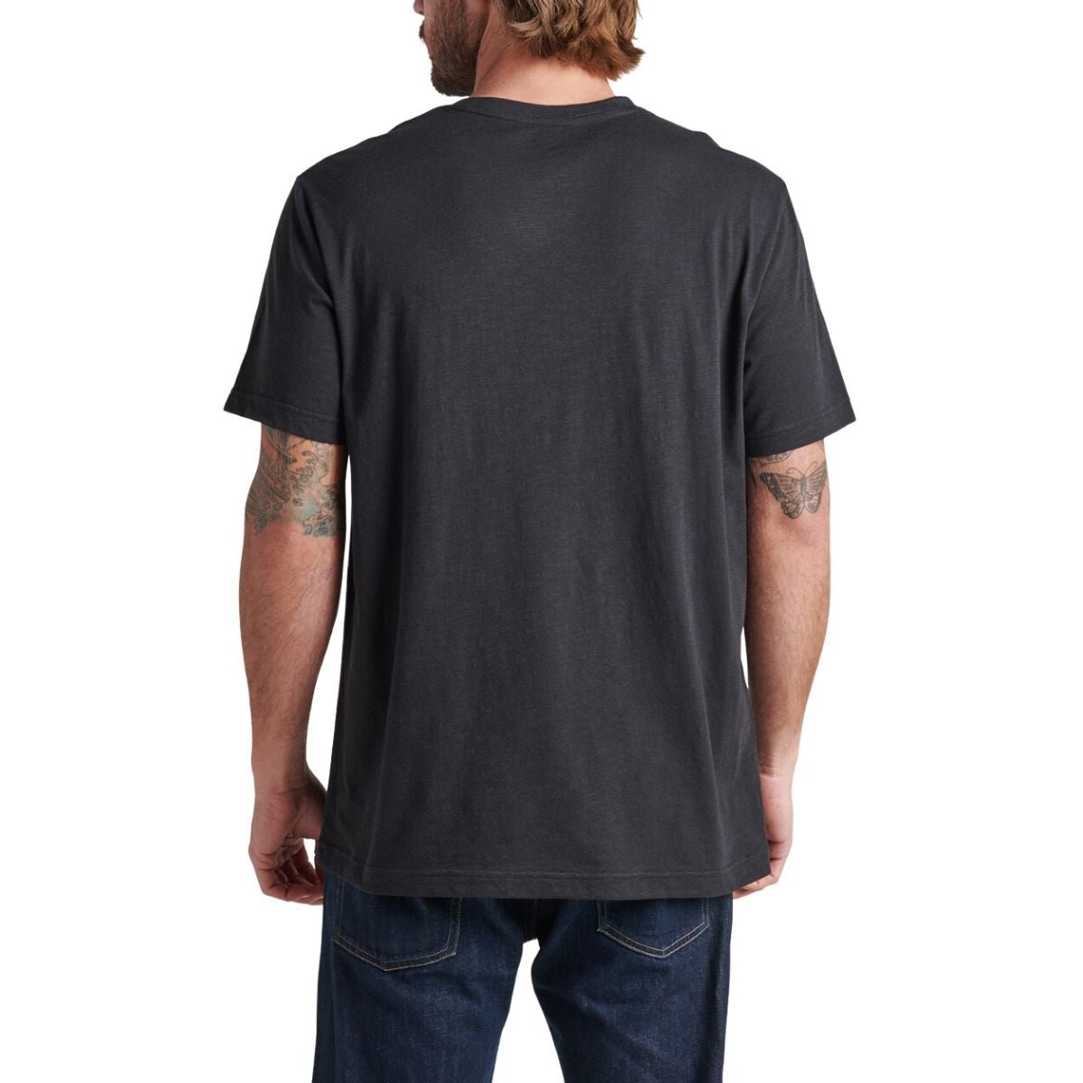 Reef Humboldt Short Sleeve Men's Pocket Tee in Caviar - BoardCo