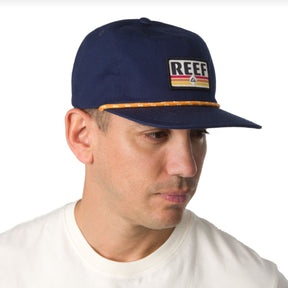 Reef Newbury Flat Bill Cord Hat in Insignia Blue - BoardCo