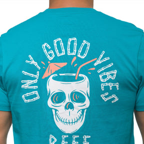 Reef Tropiskull Tee in Tile Blue - BoardCo