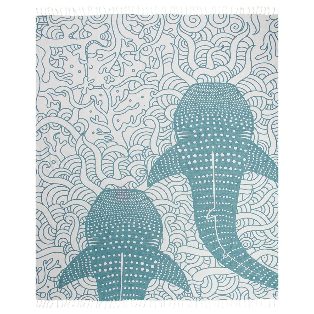 Sand Cloud Blue Whale Shark XL Towel