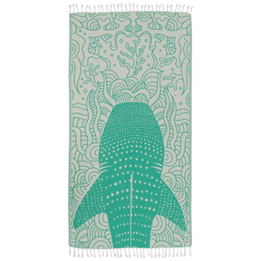 Sand Cloud Green Whale Shark Towel - BoardCo