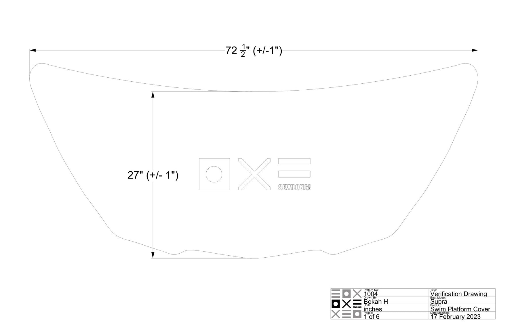 Supra Swim Platform Cover - BoardCo