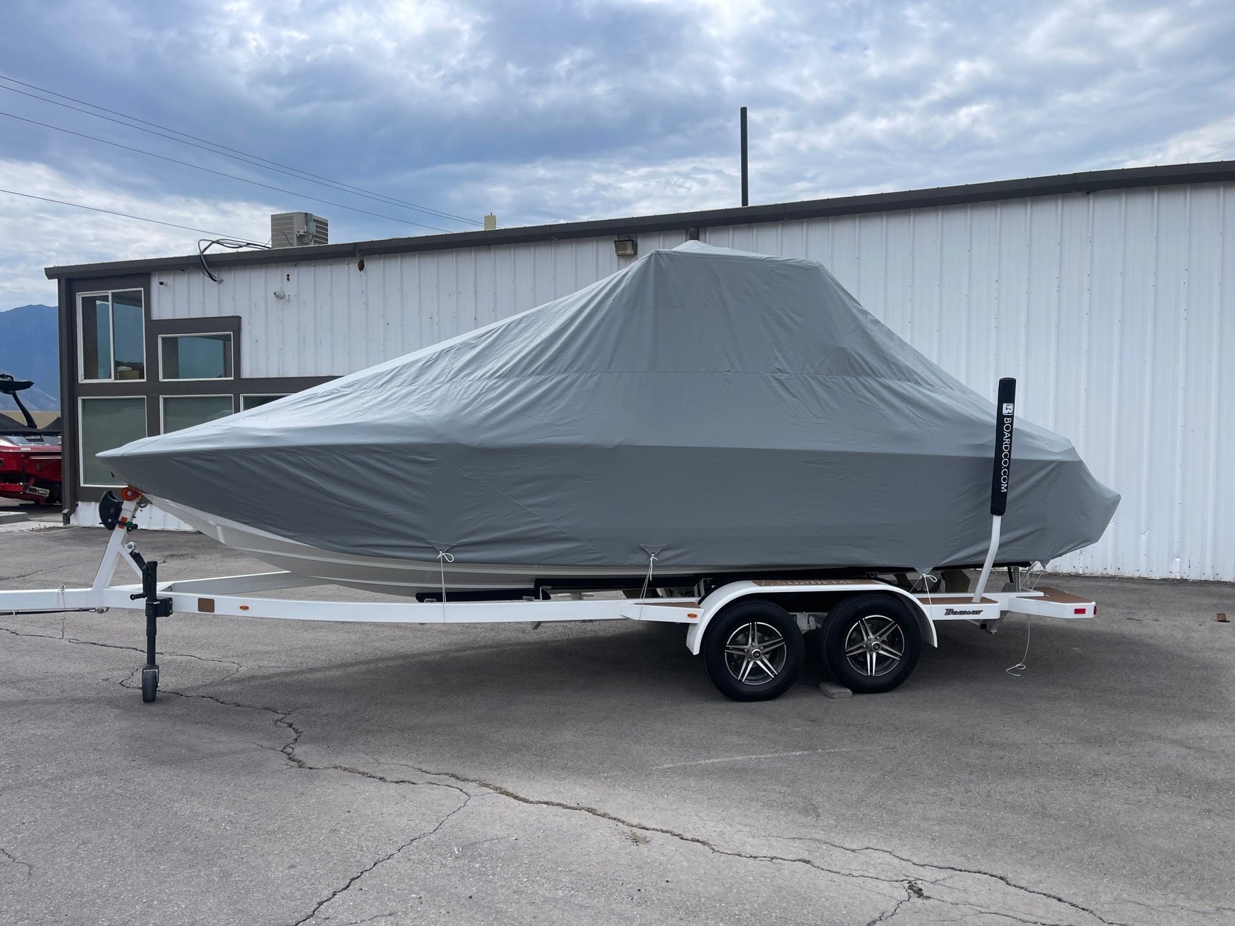 Supreme S220 with Battle and FCT Bimini Double Up Storage Cover - BoardCo